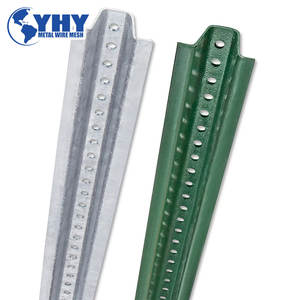 <span class=keywords><strong>Poteau</strong></span> de clôture fixe en acier robuste vert à canal en U - Product Image 3