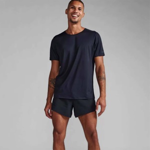 Camiseta de Manga Corta para Hombre, de Algodón Regular, con Patrón Sólido, Logotipo Personalizado, Cuello en V, Secado Rápido, Tejido Transpirable de Alta Calidad, para Verano - Product Image 3