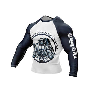 Custom Logo High Quality Wholesale Plain Jiu Jitsu Fitness Rash Guard Swim Shirts Printed <b>Long</b> <b>Sleeve</b> MMA Men Quick Dry - Product Image 6