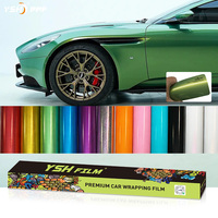 Film de protection de carrosserie en vinyle satiné photochromique décoratif, TPU coloré pour enveloppement de voiture