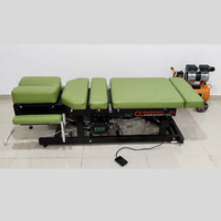 Table de physiothérapie et de chiropratique électrique haut de gamme, réglable en hauteur, avec fonction de flexion et de traction, et table à abaissement automatique
