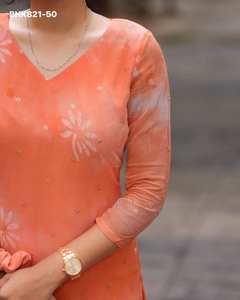 Kurti pour femme en georgette brodée et imprimée, idéal pour les occasions spéciales – Fournisseur de mode féminine de Surat - Product Image 5