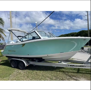 Bateau de pêche familial de loisirs et de sport à double console Premium d'occasion 2024, haute performance, pour aventures aquatiques, 23 pieds avec remorque - Product Image 1