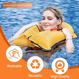 Gilet de sauvetage gonflable automatique/manuel pour adultes – Idéal pour le kayak, le canoë et autres sports nautiques en extérieur - Product Image 2