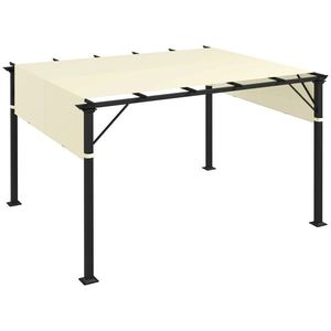 Telo di Ricambio per Gazebo 3x3m Bianco Crema, Protezione UV, Copertura Ombreggiante per Pergola - Product Image 1