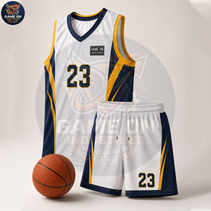 OEM ODM Men's Sleeveless Jersey Shorts Quick Dry Sportswear Team Training Game Athletic Apparel Custom Basketball Uniform Set - Product Image 2