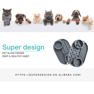 <b>Large</b> Professional Factory Custom Design Personalized Patterns Soft Silicone Licking <b>Mat</b> for Small Animals Slow Down Eating - Product Image 3