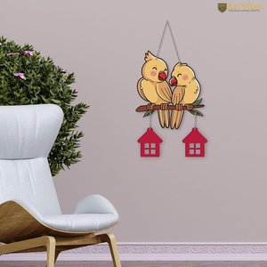 งานศิลปะตกแต่งผนังไม้ MDF ทันสมัย รูปนกคู่น่ารัก สำหรับตกแต่งบ้าน สวน ระเบียง - Product Image 3