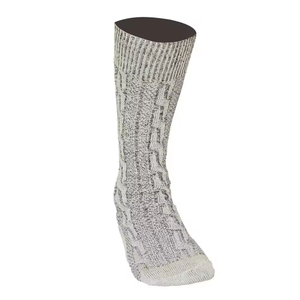 Calcetines Térmicos de Trabajo, Tejido Geométrico, Lana y Nailon, Gruesos, Casuales de Invierno para Adultos - Product Image 4