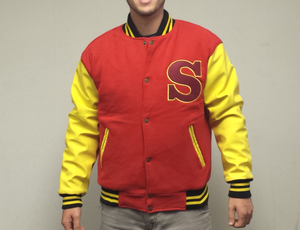 Wholesale <b>Men</b> Varsity Letterman <b>Jackets</b> Chenille Patch Embroidered Logo Sports Baseball Team <b>Jacket</b> - Product Image 3