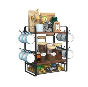 Stylish Metal Spice <b>Rack</b> Crafted for Keeping Kitchen Seasonings Neatly Arranged with Strong Build and Practical Everyday Use - Product Image 4