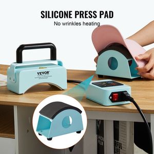 Mini Green Hat Press Machine Prensa de calor de placa de 5,9x3,15 pulgadas para tapas - Product Image 4