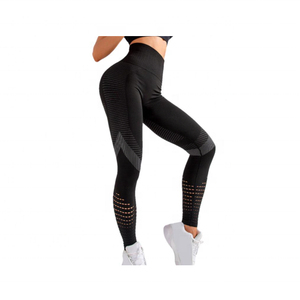Elegant Style Women's Premium Quality <b>Seamless</b> Breathable Mid Waist Polyester/Nylon <b>Leggings</b> Bright Colors Best Wholesale - Product Image 1