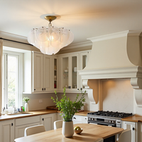 Lustre SIMIG de style moderne du milieu du siècle, luminaire de plafond pour hall d'entrée, avec lampe de plafond blanche unique pour salon, chambre à coucher, entrée