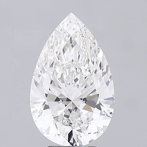 Obra maestra Diamante CVD cultivado en laboratorio de corte de pera de 4,00 quilates para anillo Diseño personalizado F Color VVS2 Alta claridad 14,01mm Certificado IGI - Product Image 1
