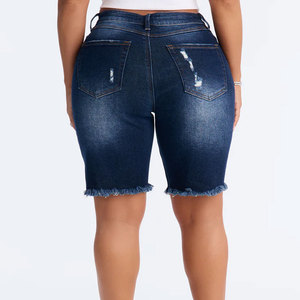 Ropa de Mujer, Jeans, Shorts de Mezclilla con Perlas, Shorts de Mezclilla de Moda para Verano, Pantalones Cortos de Mezclilla con Diamantes, Shorts Casuales de Mezclilla para Mujer - Product Image 2