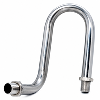 Siphon en U en acier inoxydable SS, siphon de vidange pour évier de cuisine, raccord de plomberie, pièce de rechange pour cuisine