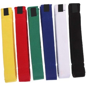 High Quality 100% Cotton & Spandex/Polyester 200GSM Stretch Brazilian Jujitsu Belt Custom Logo BJJ Training Equipment Unisex - Product Image 1