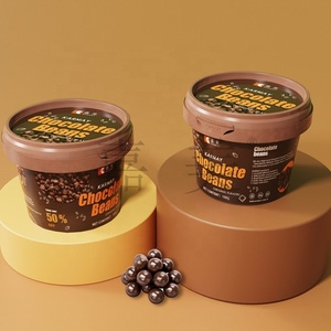 Envase de plástico hermético para bombones de chocolate en forma de bola de malta, con tapa, en cubeta, 150ml 350ml 500ml 5OZ 12OZ 16OZ IML - Product Image 6