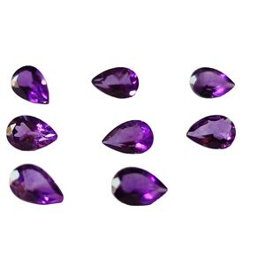 Piedra de corte facetado de tamaños calibrados de piedras preciosas sueltas con forma de pera amatista Africana natural del Fabricante Mayorista en línea - Product Image 3