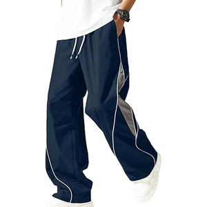 Pantalones Deportivos Cargo Ligeros para Hombre, Corte Holgado, Resistentes al Viento, con Cintura Elástica, Material de Nailon, Estilo Hip Hop - Product Image 1