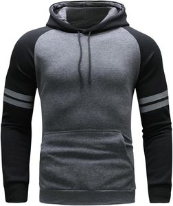 Premium Athletic Men's Hooded Sweatshirt Solid Color Warm Comfortable Sweatshirt - Product Image 3