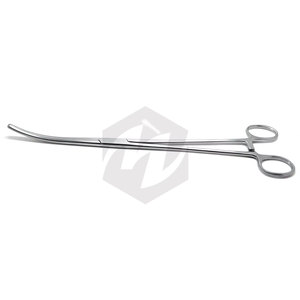 Pincettes hémostatiques courbées Peanut Rochester 12 pouces en acier inoxydable, instrument manuel pour les procédures de serrage hémostatique Standard-MOL - Product Image 3