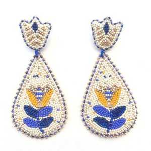 Boucles d'oreilles pendantes luxueuses à perles, bijoux fantaisie faits main tendance au meilleur prix - Product Image 5