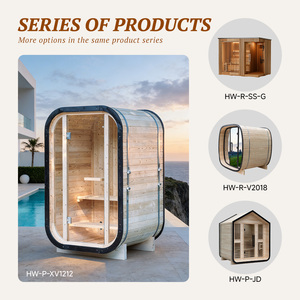 Sauna Pod DIY 2 Personnes 10h en Pin Thermique Panoramique CE Smart WiFi 240V AS/NZS DDP Australie Jardin - Product Image 4