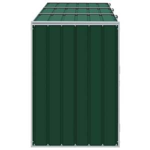 Contenitore in Acciaio per Tre Bidoni della Spazzatura, Verde, 85"x31.9"x45.3" Categoria Prodotto: Capannoni e Stoccaggio - Product Image 6