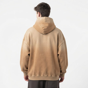 Streetwear <b>Hoodie</b> Sun Fade <b>Oversized</b> Cotton <b>Hoodie</b> Heavyweight Casual <b>Hoodie</b> <b>For</b> <b>Men</b> Custom Logo Design Private Label - Product Image 3