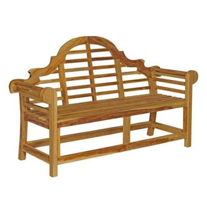 Banc de jardin en bois massif le plus vendu avec dossier, design moderne, durable et écologique, mobilier d'extérieur - Product Image 2