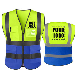 เสื้อกั๊กนิรภัยสะท้อนแสงคุณภาพสูง ANSI Class 1 ความปลอดภัยสูง พร้อมไฟ LED กันน้ำ มีกระเป๋าซิป  รับสกรีนโลโก้ สำหรับผู้ชาย - Product Image 1