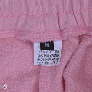 Pantalon large femme Bloom en polaire brodé, anti-plis, respirant, écologique, taille mi-haute avec cordon de serrage, coupe ample - Product Image 4