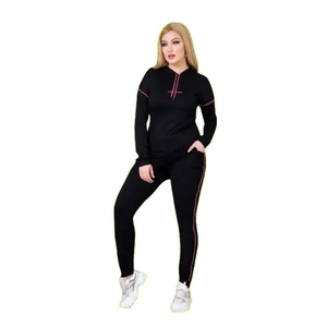 2026 Islamic <b>Modest</b> Women Plus Size Sports Casual Fleece Tracksuit 100% Cotton Active Wear for Jogging Training - Product Image 5
