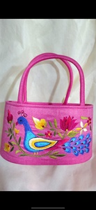Elegante Bolso de Mano Bordado con Diseño Floral, Estilo Tradicional Indio Potli, Bolsa de Regalo, Cesta de Regalo Festiva - Product Image 3