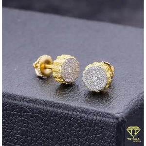 Wholesale <b>Moissanite</b> Diamond Stud <b>Earrings</b> 925 Sterling Silver Luxury Fashion Jewelry For Women - Product Image 4