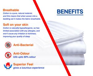 Drap rayé de qualité supérieure en coton 400 TC Platinum Hotel - Product Image 3