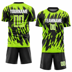 ชุดเสื้อฟุตบอลลดราคาพิเศษ ชุดฟุตบอลสั่งทำได้ ชุดทีมทันสมัย ผ้าโพลีเอสเตอร์ 100% แห้งเร็ว รับผลิตตามแบบ OEM สั่งซื้อจำนวนมากได้จากผู้ผลิต - Product Image 1