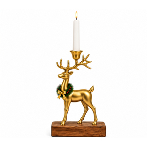 Porte-bougie de Noël vintage en métal plaqué argent avec base étoilée, support de bougie circulaire en fer pour la décoration de la maison - Product Image 6