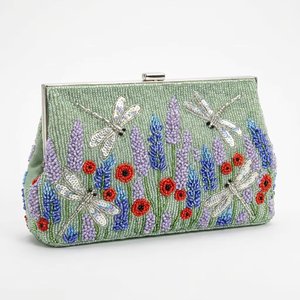 Pochette bohème personnalisée OEM à perles, sac à main de luxe orné de strass motif oiseau pour femme, idéal pour les fêtes et mariages - Product Image 2