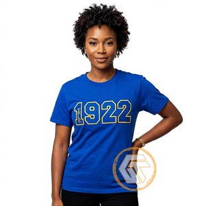 T-shirt de sororité pour femmes GREEK TREASURES Sigma Gamma Rho, 100% coton jersey, respirant et séchage rapide pour l'été - Product Image 5
