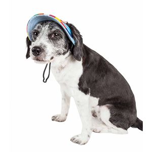 Chapeau de chapeau de chien de mode réglable de Colorfur avec des vêtements d'animal familier de protecteur UV de bord d'auvent - Product Image 3