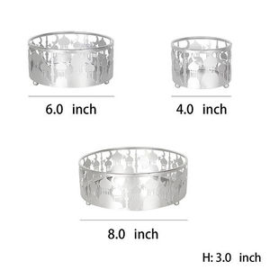 2027 Ramadan Home <b>Tabletop</b> Decorations Round Shape <b>Storage</b> Trays with Mosque Design for Dates - Product Image 6
