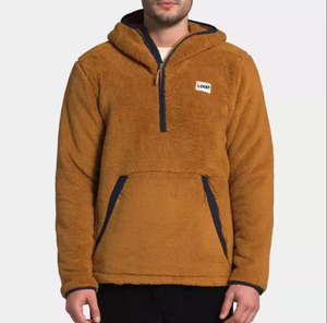 Chaqueta de Forro Polar para Hombre de Alta Calidad al por Mayor, Chaqueta de Invierno con Logotipo y Talla Personalizados, Chaqueta de Forro Polar con Cierre de Cremallera para Hombre, Servicio OEM - Product Image 6