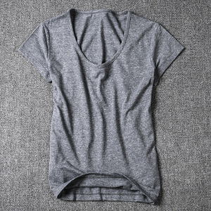 Haut décontracté pour femme en jersey 100 % coton, col roulé sans manches, coupe ajustée, couleur unie, respirant, printemps-été - Product Image 2