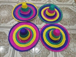 Sombrero Mexicano de Paja, Ala Ancha, Cómodo, Ligero, Tejido a Mano, para Jardín, Playa, Viajes y Festivales - Product Image 2