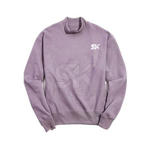 Custom Printed Logo Custom Size Sweatshirts For <b>Men</b> Pakistan Manufacture Wholesale <b>Turtle</b> <b>Neck</b> Plain Sweatshirts - Product Image 2