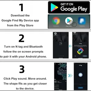 Tìm thấy thẻ của tôi thông minh GPS Tracker Android item chống Lost Wallet Finder Pet Locator Key hoạt động Google tìm thấy thiết bị của tôi mạng - Product Image 6