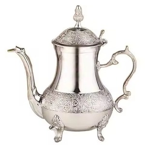 Cafetera Turca Redonda de Cobre Martillado con Mango Largo, Estilo Tradicional, Utensilios para Café y Té, Percolador - Product Image 5